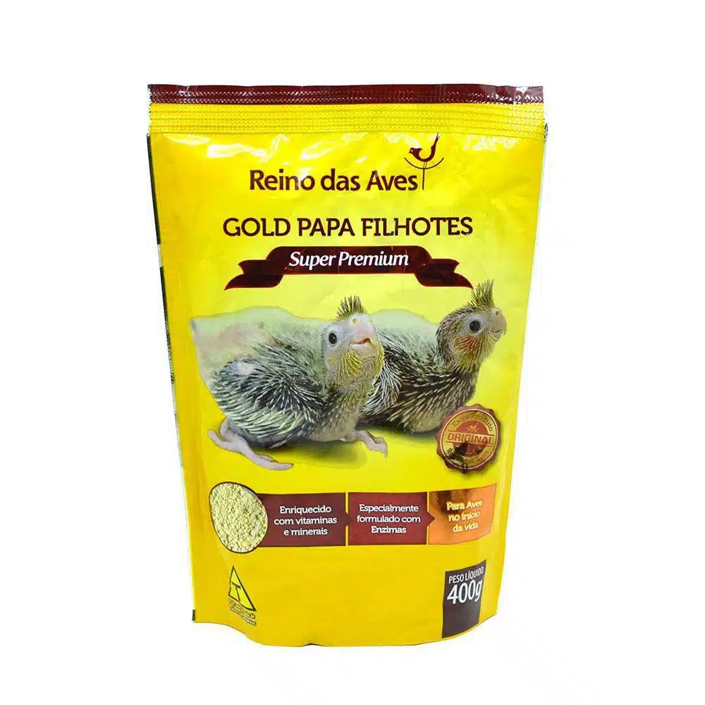 Ração Gold Papa Filhotes 400g Reino Das Aves