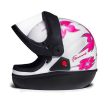 Capacete San Marino Branco Rosa Flor Femme Taurus