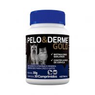 Pelo e Derme Gold - 30 comprimidos - 30g - Vetnil